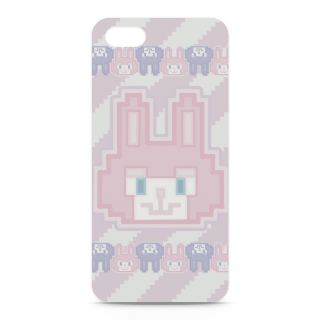 8bit風うさちゃんBIG◆iPhoneケース