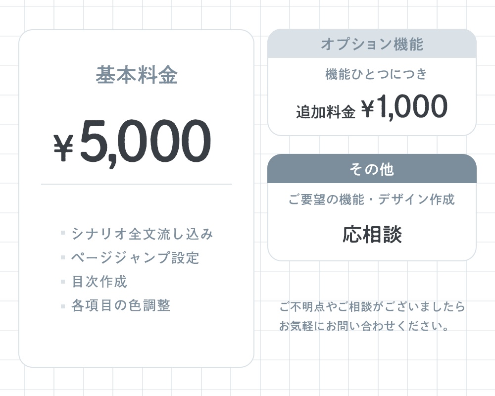 CoCシナリオHTML化有償依頼