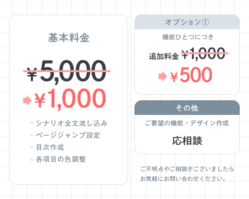 【先着3名様限定】CoCシナリオHTML化お試しキャンペーン