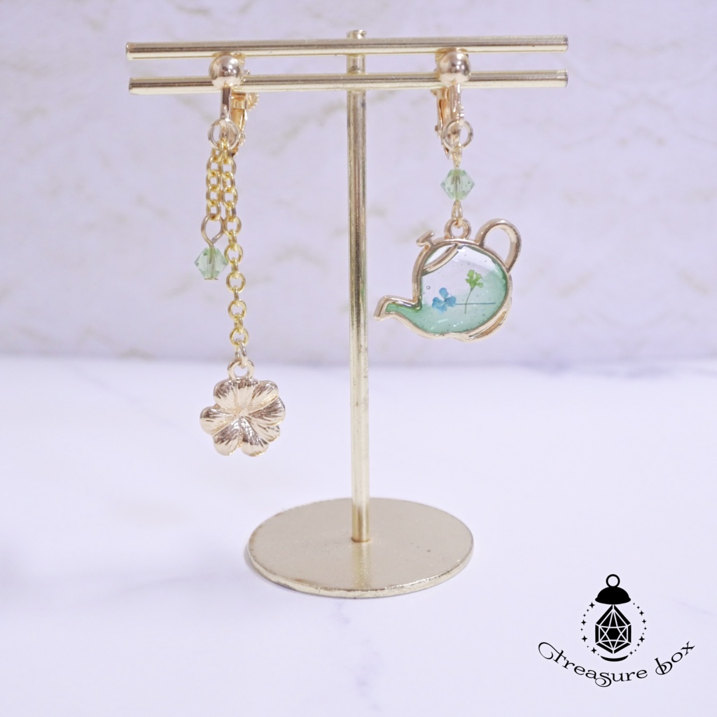 Green Mint Teaピアス/イヤリング