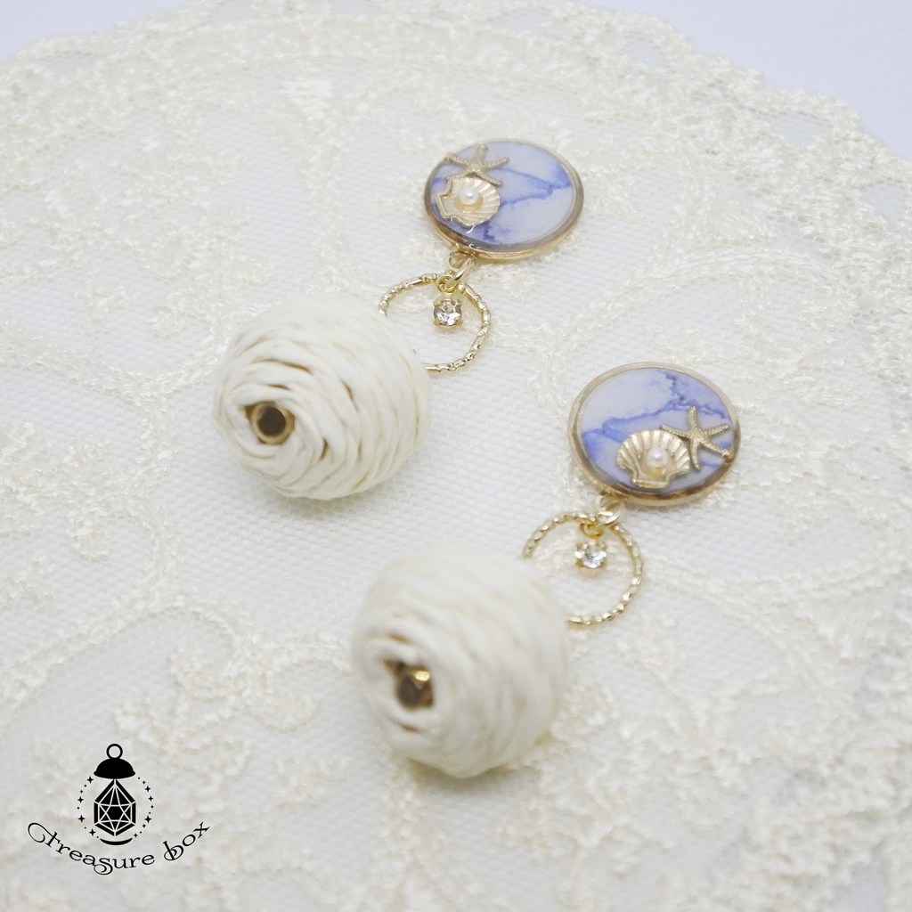 Summer  Rattan ピアス/イヤリング