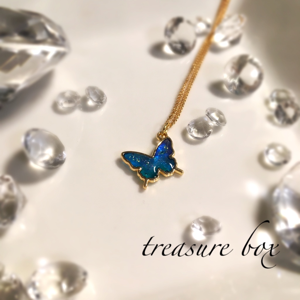星屑蝶*プチネックレス