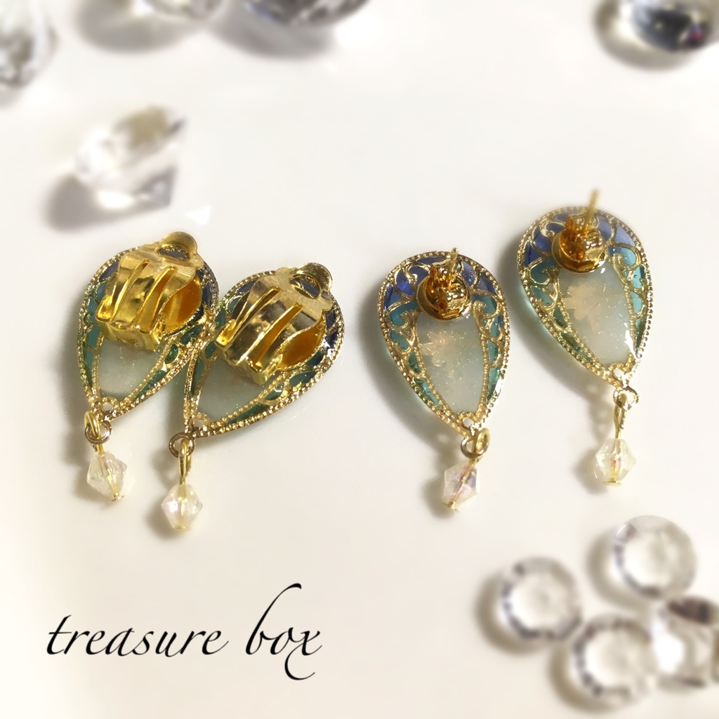 一番星行き*気球のピアス&イヤリング