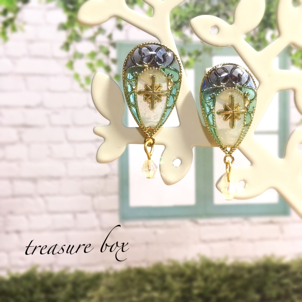 一番星行き*気球のピアス&イヤリング