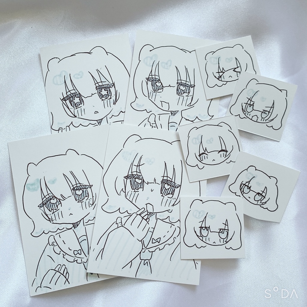 オリジナルキャラクター　イラストカード