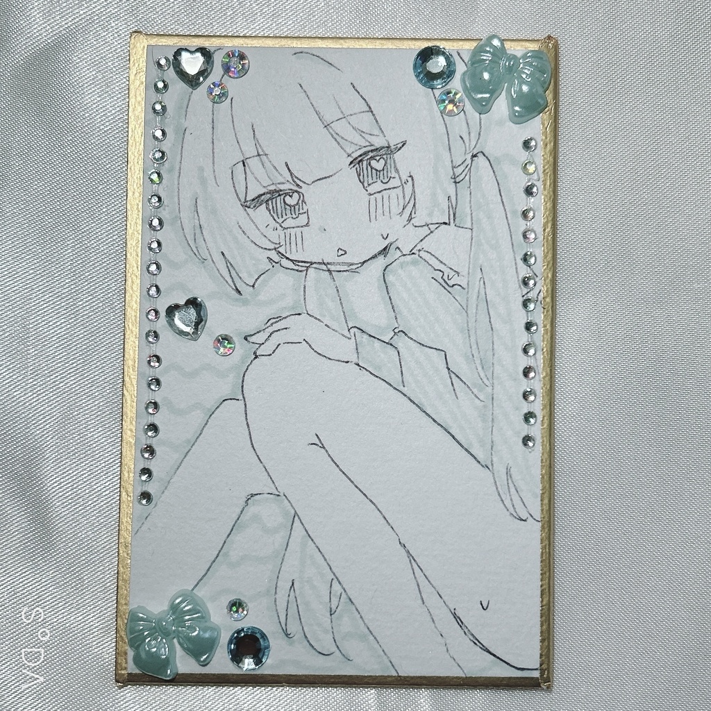 オリキャラ　かるた色紙