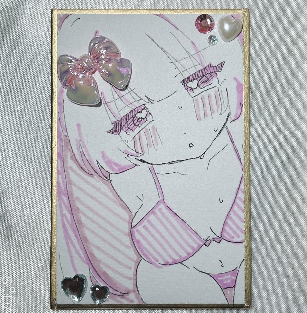 オリキャラ　かるた色紙