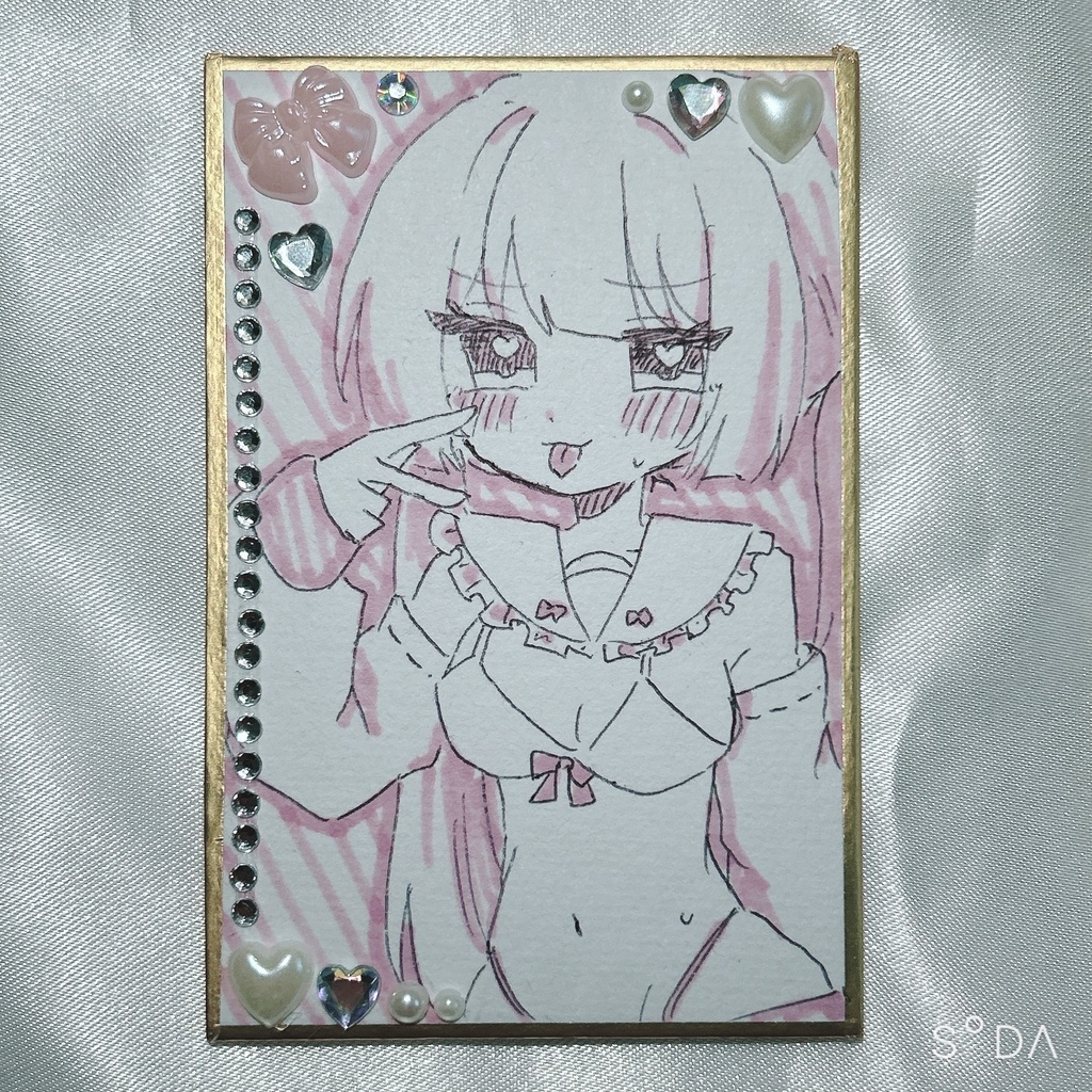 オリキャラ　かるた色紙