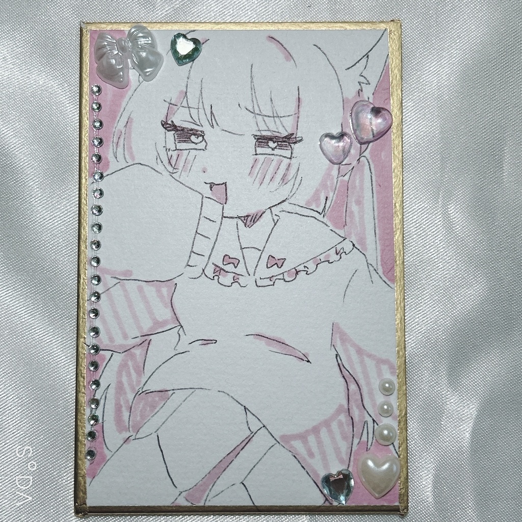 オリキャラ　かるた色紙