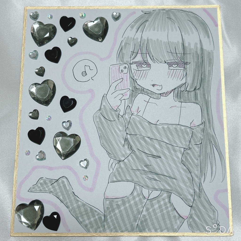 オリキャラ ミニ色紙 イラスト