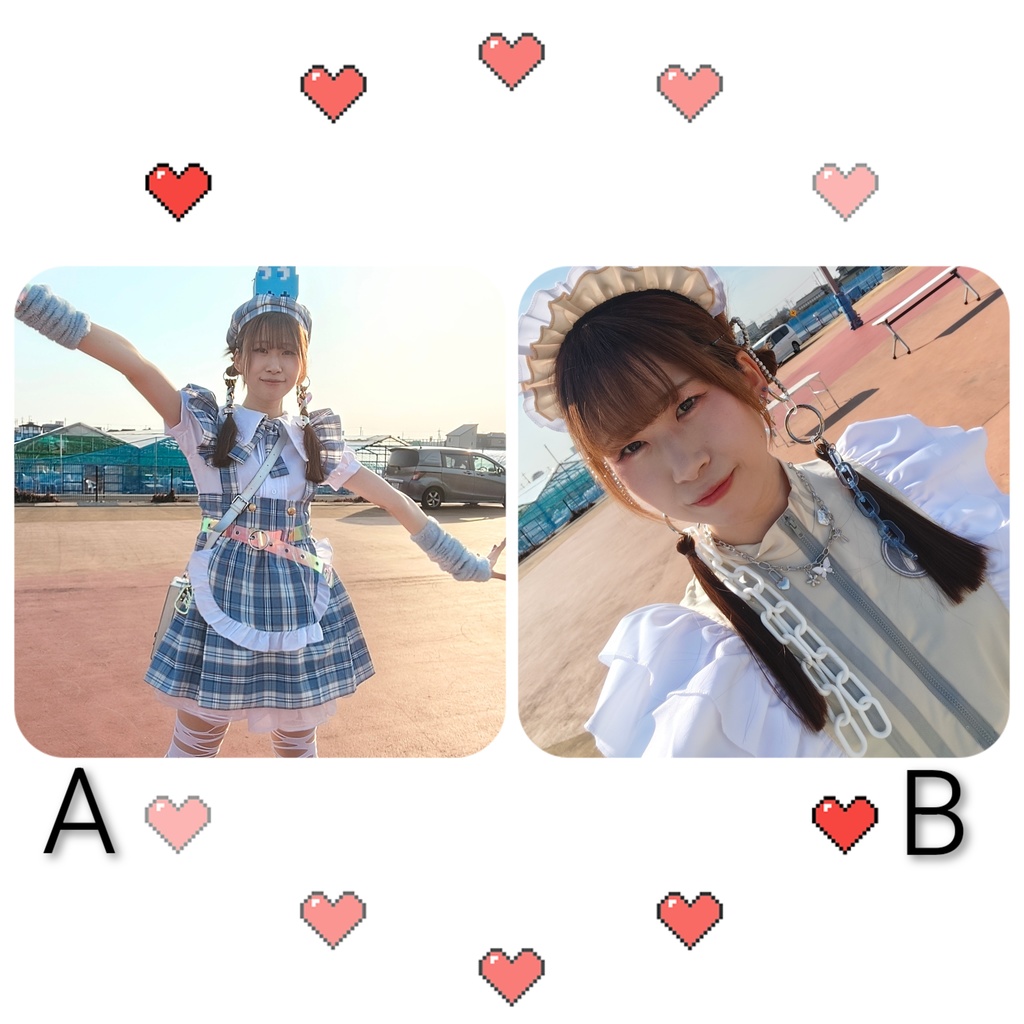 バレンタインメイドチェキ(2枚セット)