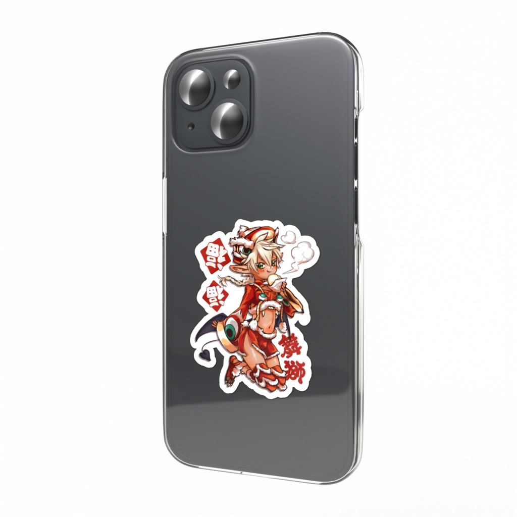 舞獅な夢魔くんスマホステッカー