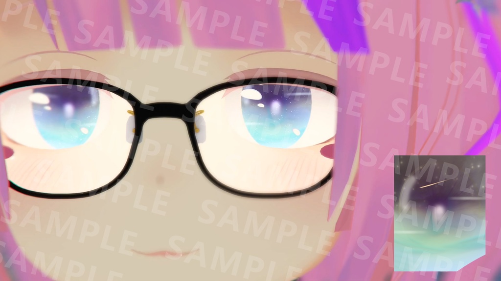 「フィリナちゃん瞳テクスチャ」星が満ちる真夏の夜