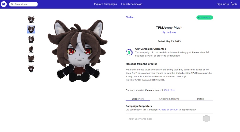 TFMJonny Plush | from Makeship.com