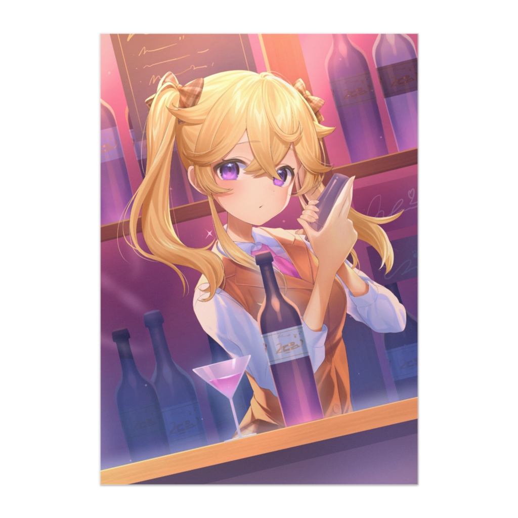 【常設】半光沢紙ポスター / 夢宮酔 2023年誕生日記念Birthday Goods【個人勢Vtuber】