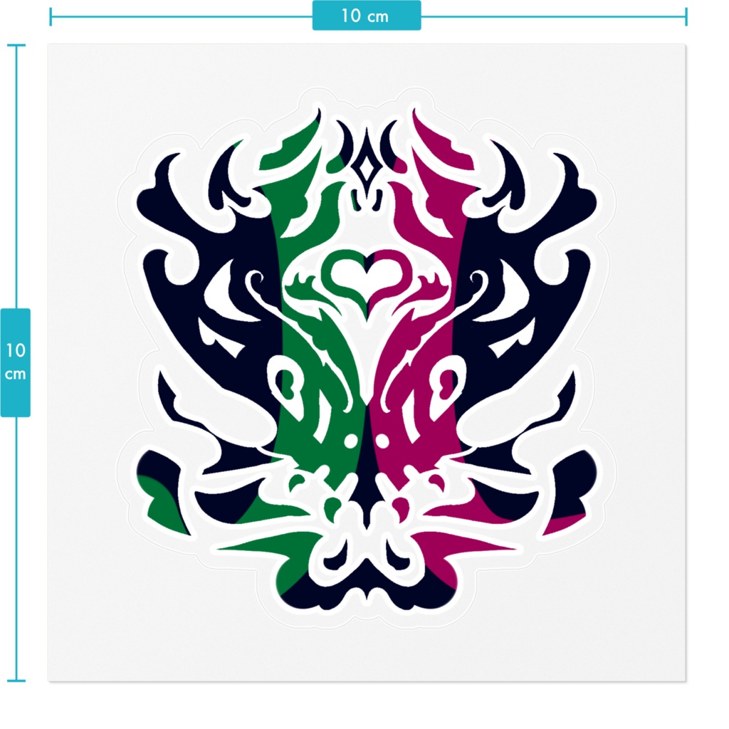 何かお面のようなステッカー