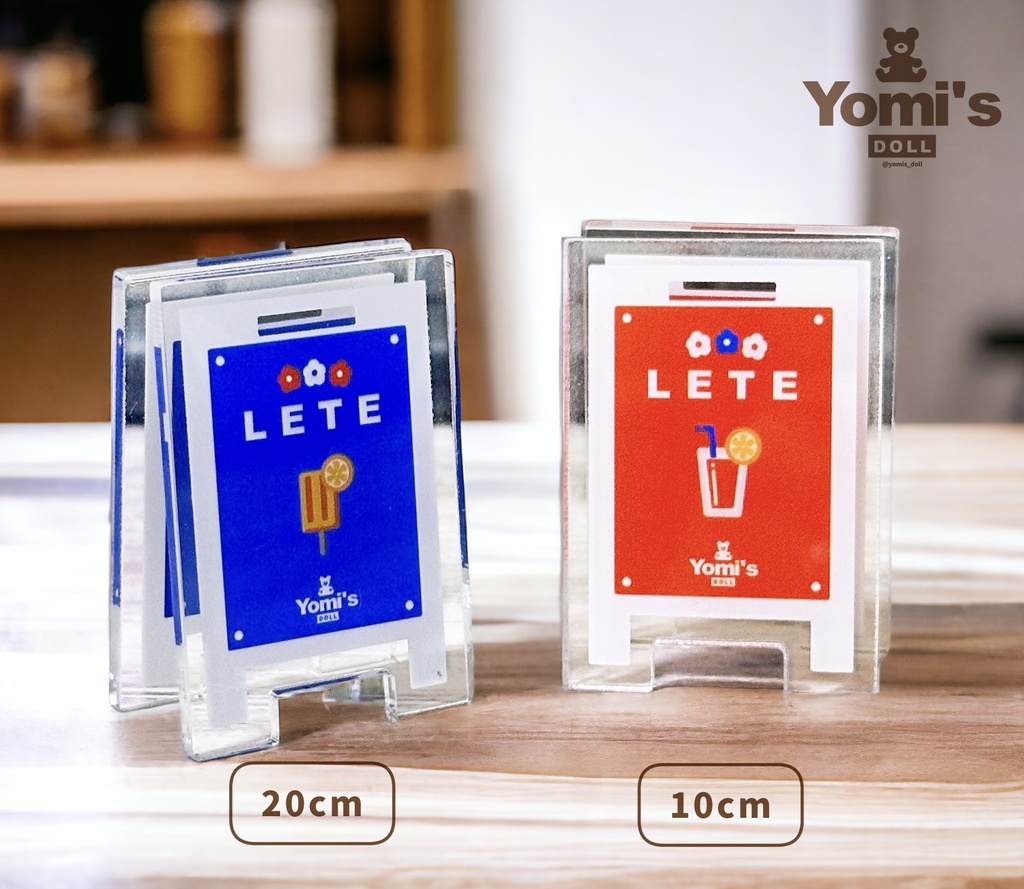 看板風アクリルクリップ(レテ(Lete)国内ノベルティ品)
