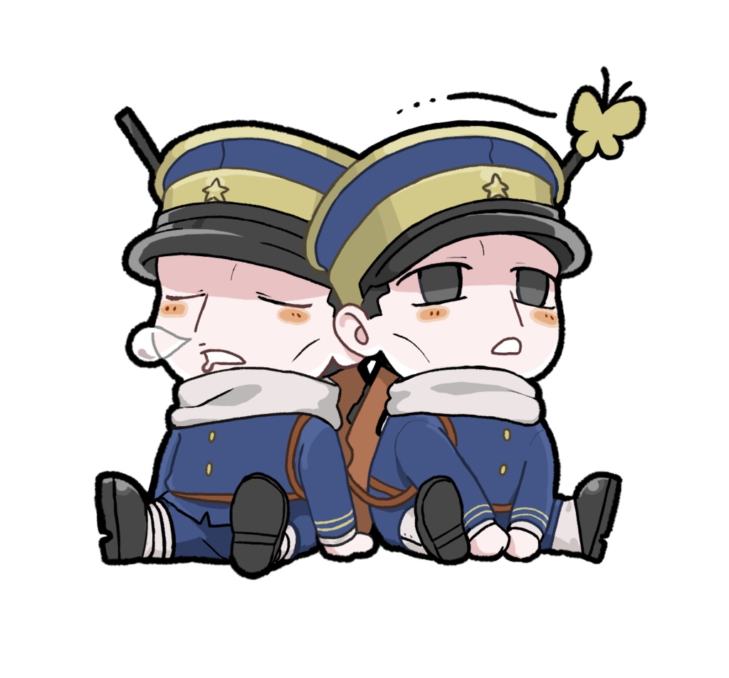 双子お座りアクキー