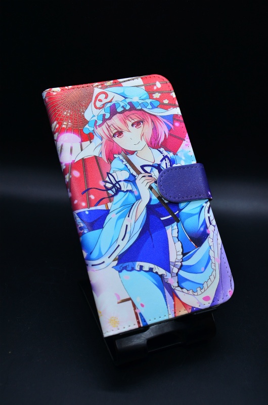フルプリント手帳型スマホケース「西行寺幽々子」