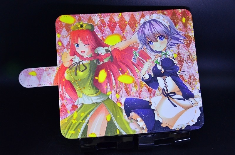 フルプリント手帳型スマホケース「咲夜・紅美鈴」