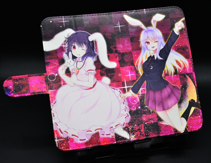 フルプリント手帳型スマホケース「うどんげ・てゐ」