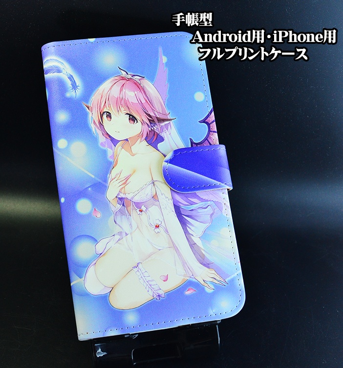 フルプリント手帳型スマホケース「みすちーウェディングver」