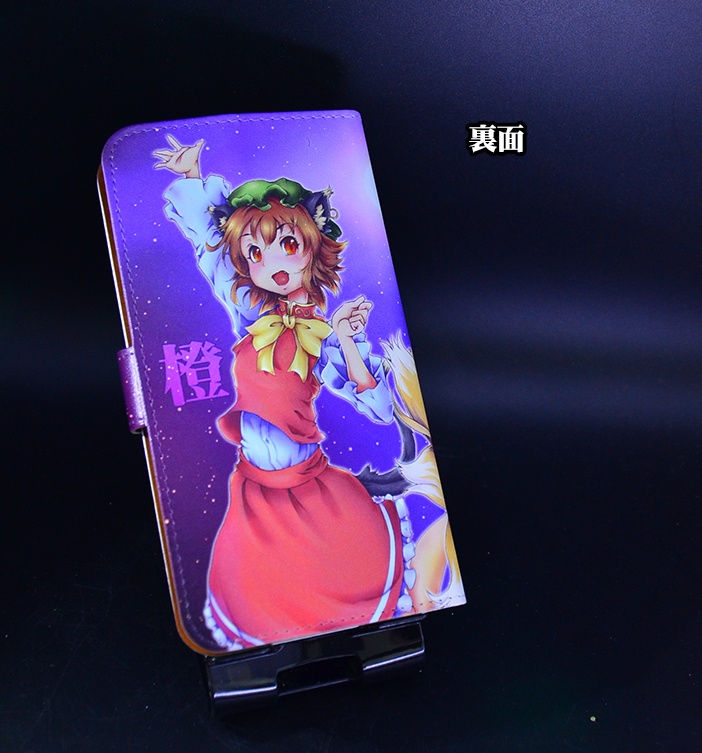 フルプリント手帳型スマホケース「八雲藍・橙」