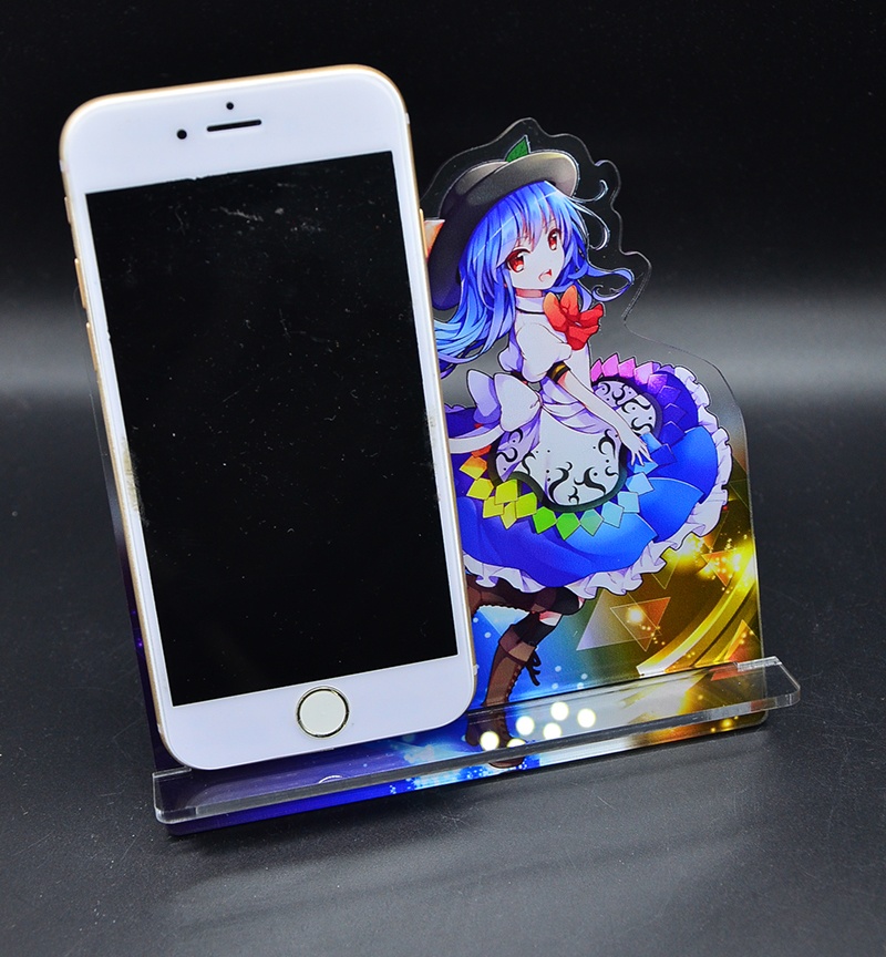 自家製アクリルスマホスタンド「比那名居天子」