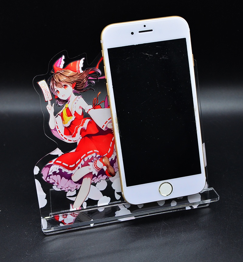 自家製アクリルスマホスタンド「霊夢」