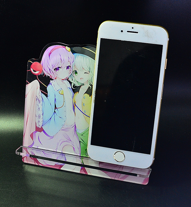 自家製アクリルスマホスタンド「さとり・こいし」