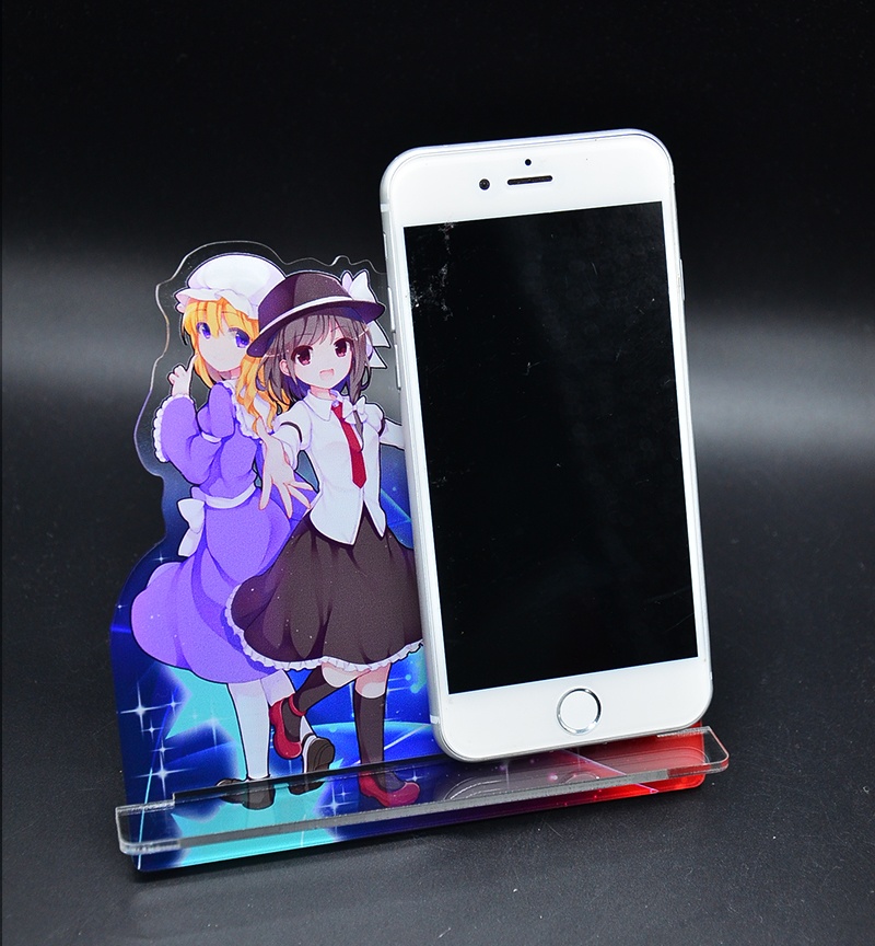 自家製アクリルスマホスタンド「秘封倶楽部」