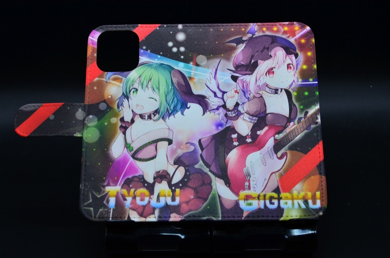 フルプリント手帳型スマホケース「鳥獣伎楽」