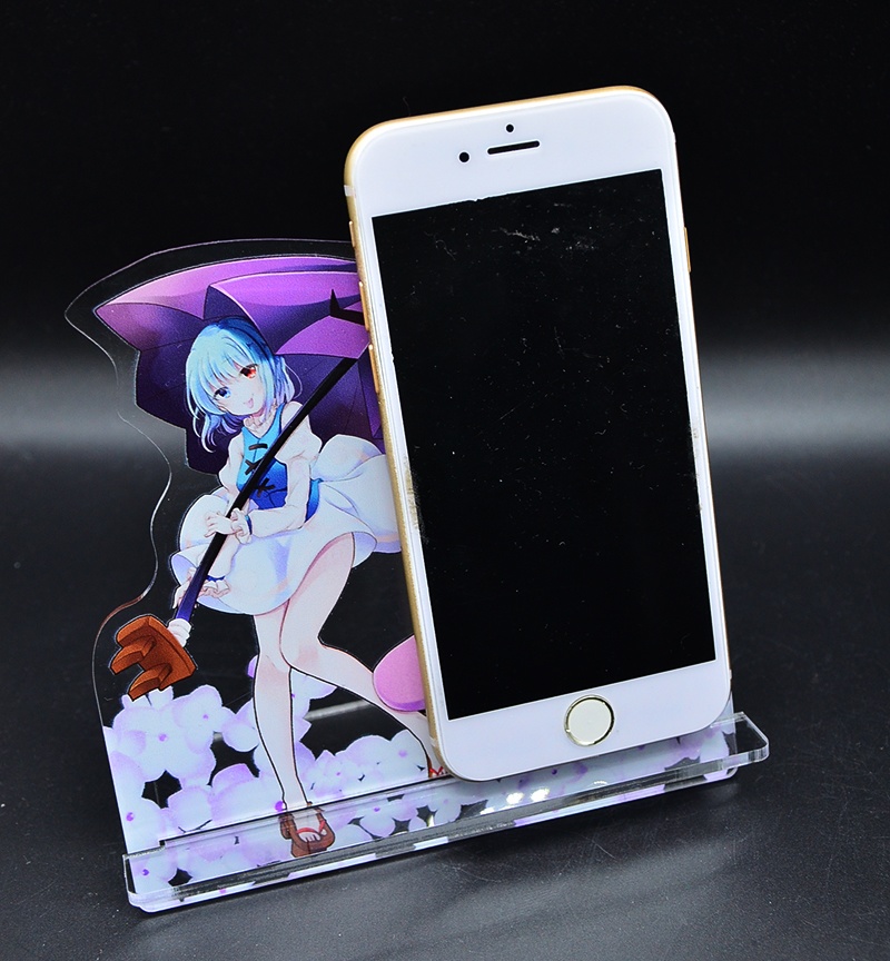 自家製アクリルスマホスタンド「小傘」