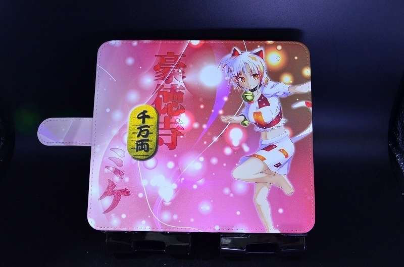 フルプリント手帳型スマホケース「豪徳寺ミケ」