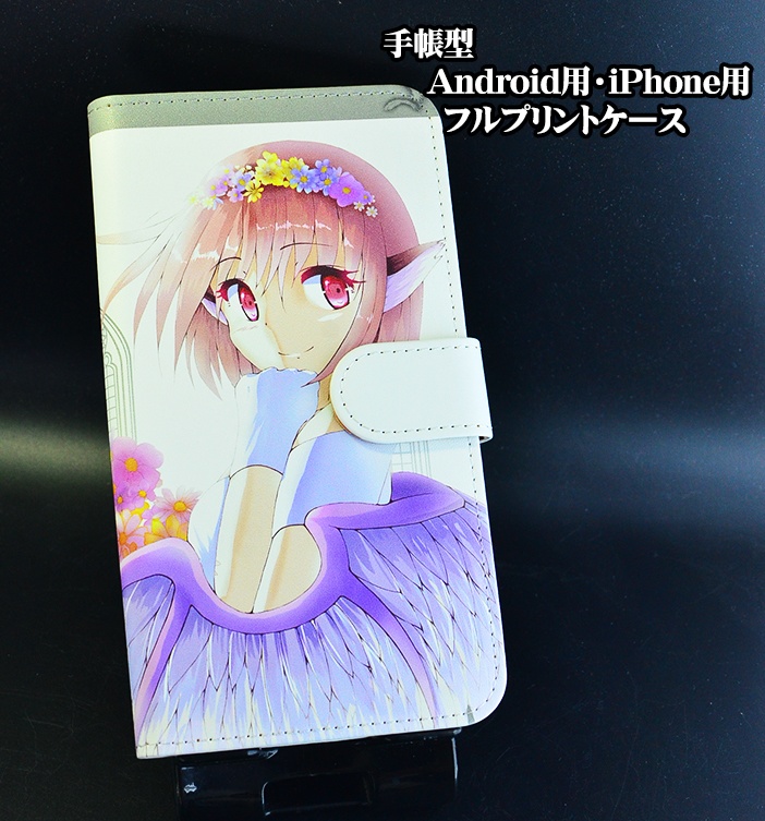 フルプリント手帳型スマホカバー「みすちーウェディング(m4ver)」