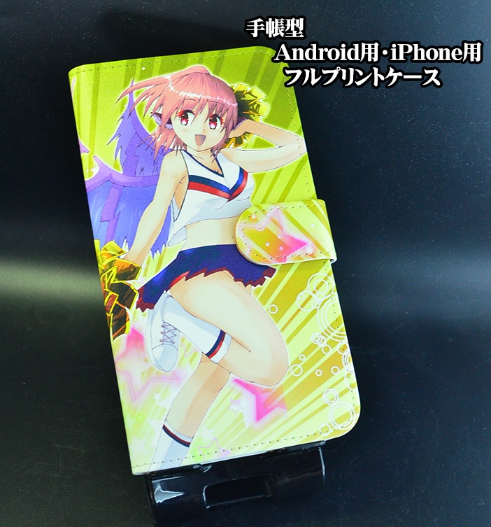 フルプリント手帳型スマホカバー「みすちー(チアガールver)」