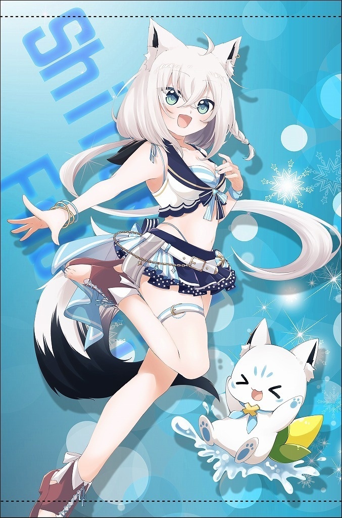 B2サイズタペストリー「白上フブキ（水着ver)」