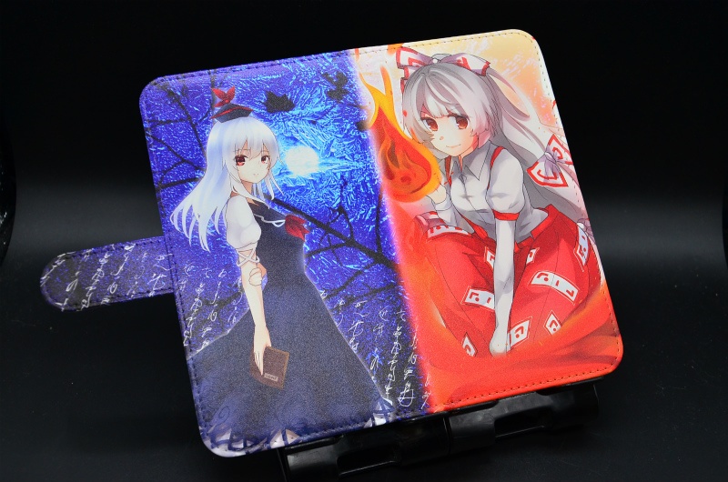 フルプリント手帳型スマホケース「妹紅&慧音」