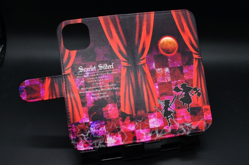 フルプリント手帳型スマホケース「レミフラ・シルエット」