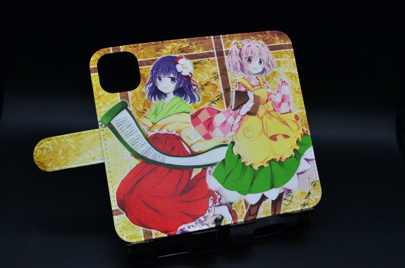 フルプリント手帳型スマホケース「小鈴・阿求」