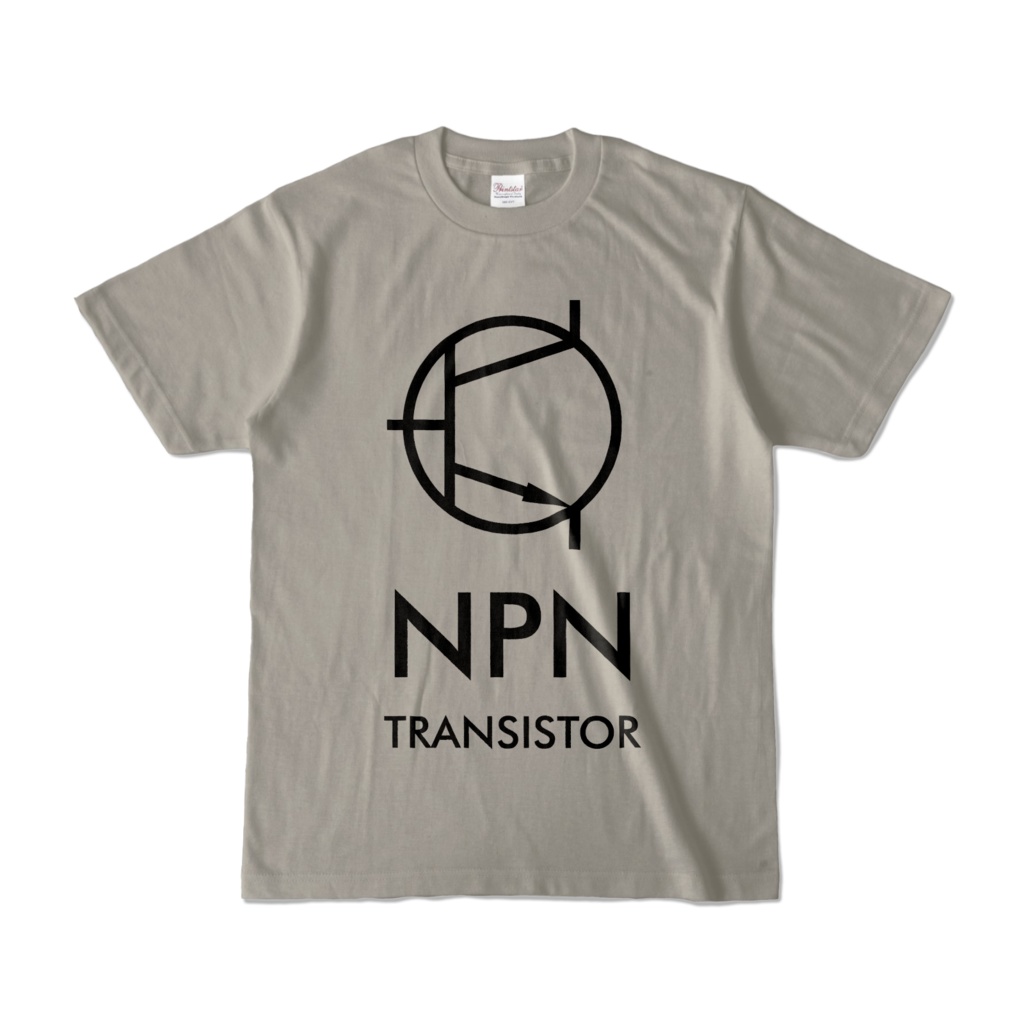 NPNトランジスター 淡色カラーTシャツ