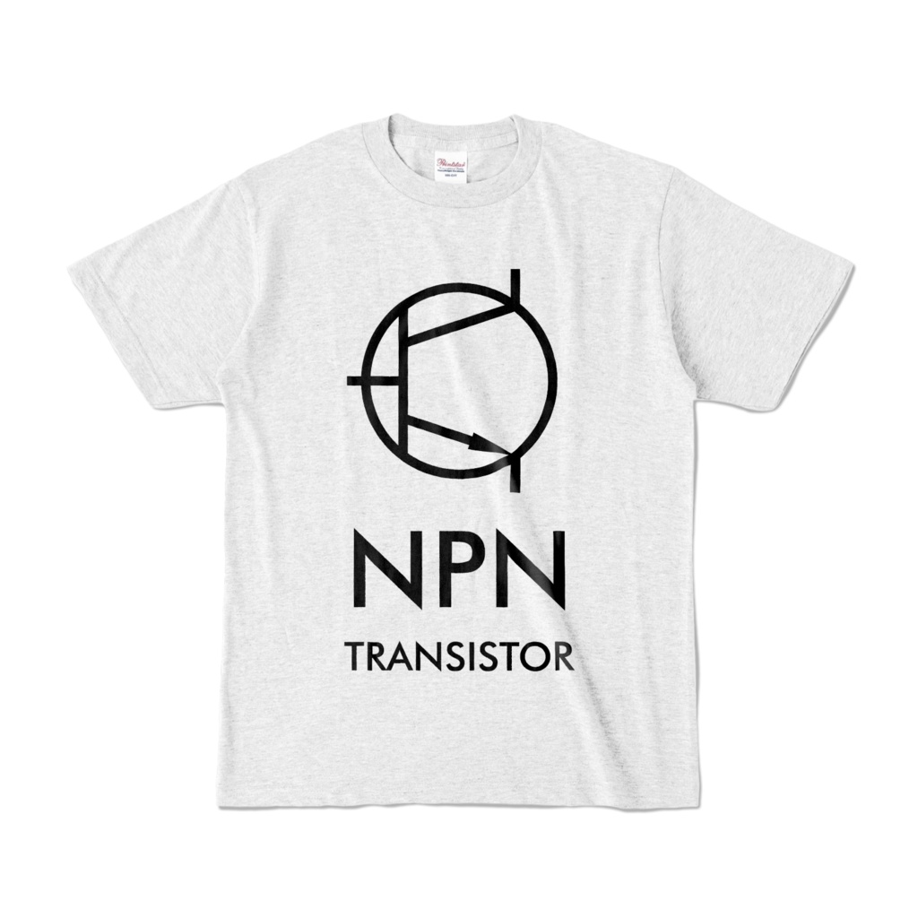 NPNトランジスター 淡色カラーTシャツ