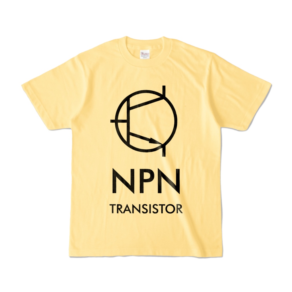 NPNトランジスター 淡色カラーTシャツ