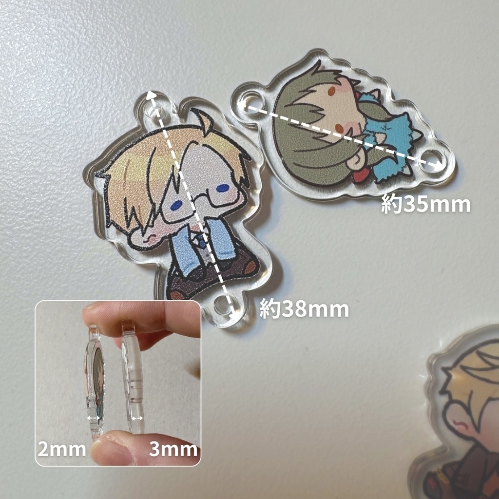 【NEW】\ちょこんと/つながる∞もちっぺアクキー