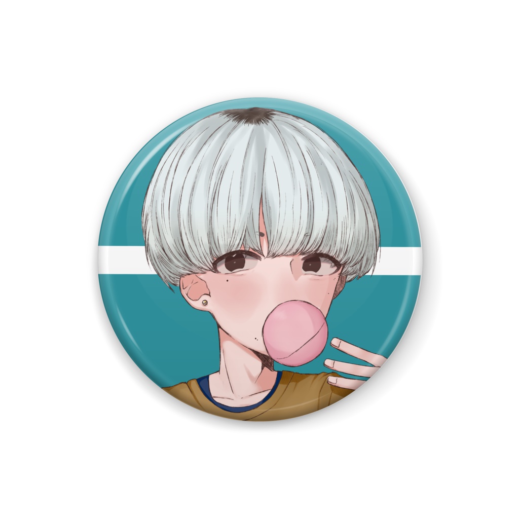 チョコミントまっしゅ君 缶バッジセット