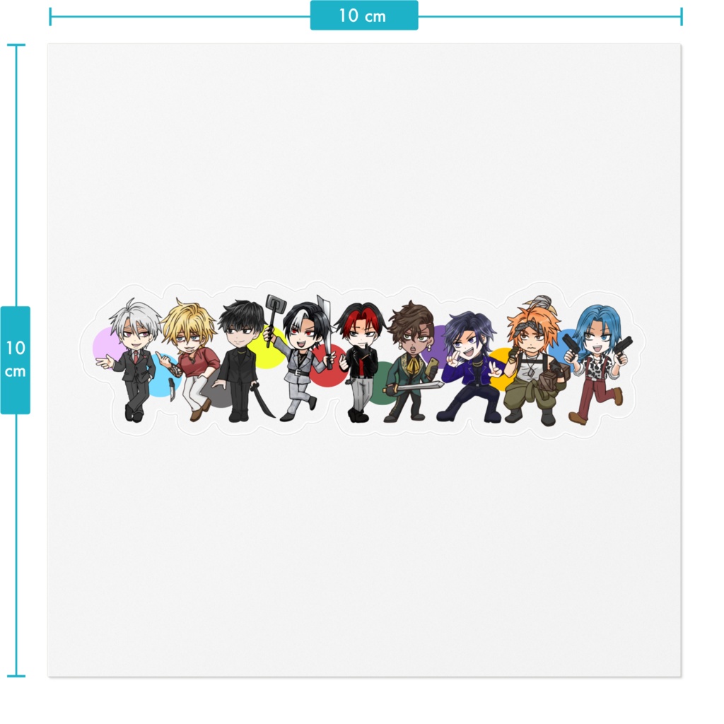【UM】全員集合クリアステッカー