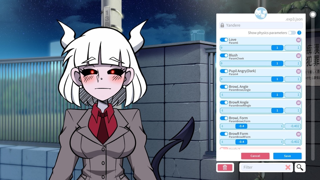 FULL BODY Helltaker VTuber model Rigged Live2d & PSD