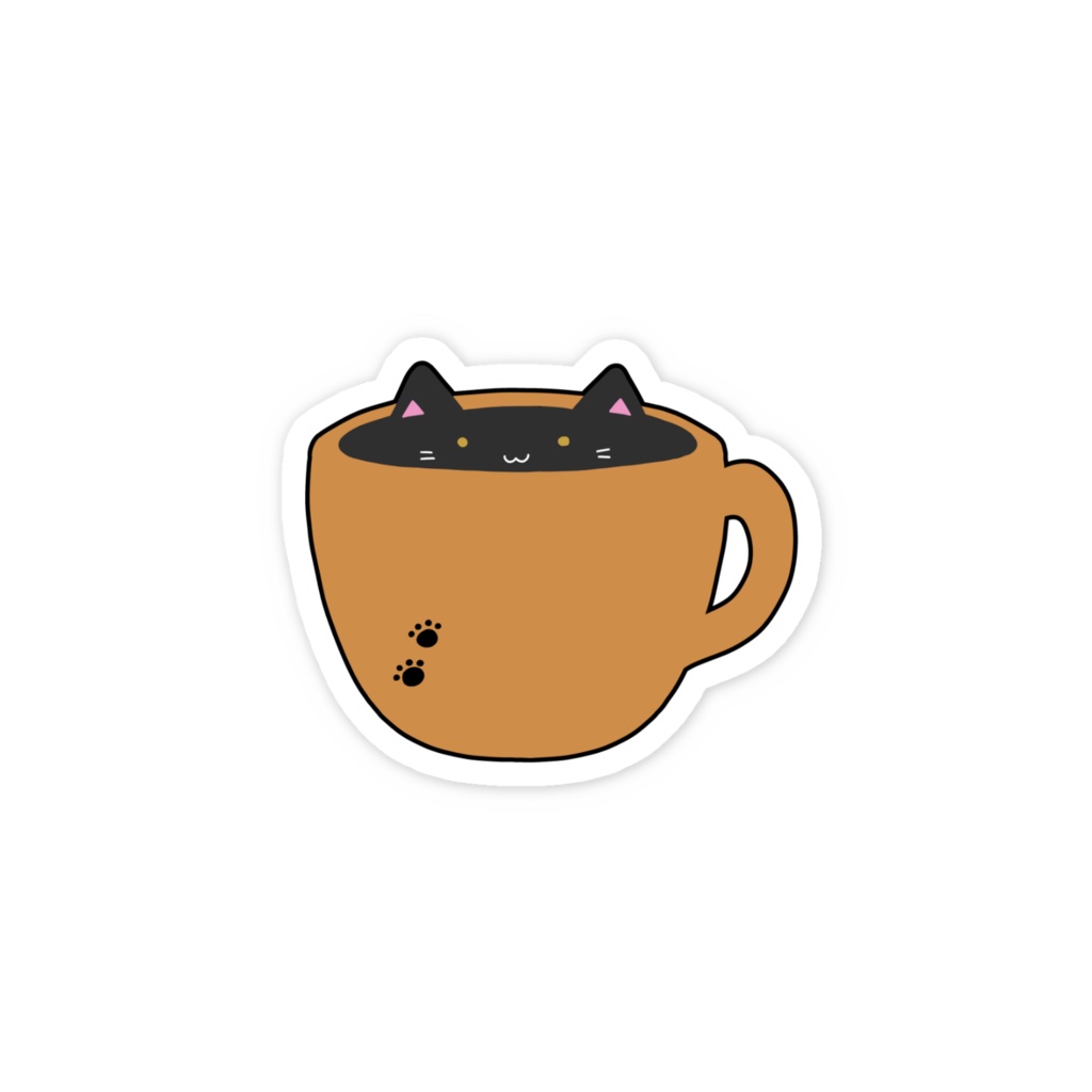 カップねこちゃん(黒)