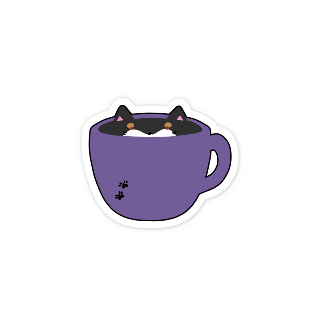 カップわんちゃん(黒柴)