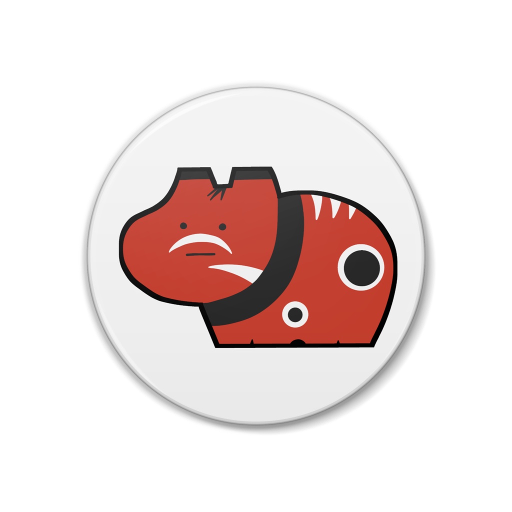 あかべこさん 缶バッジ